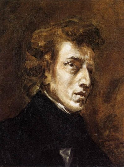 Frédéric Chopin by Ferdinand Victor Eugene Delacroix